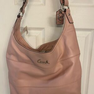Coach Blush Leather Hobo Bag